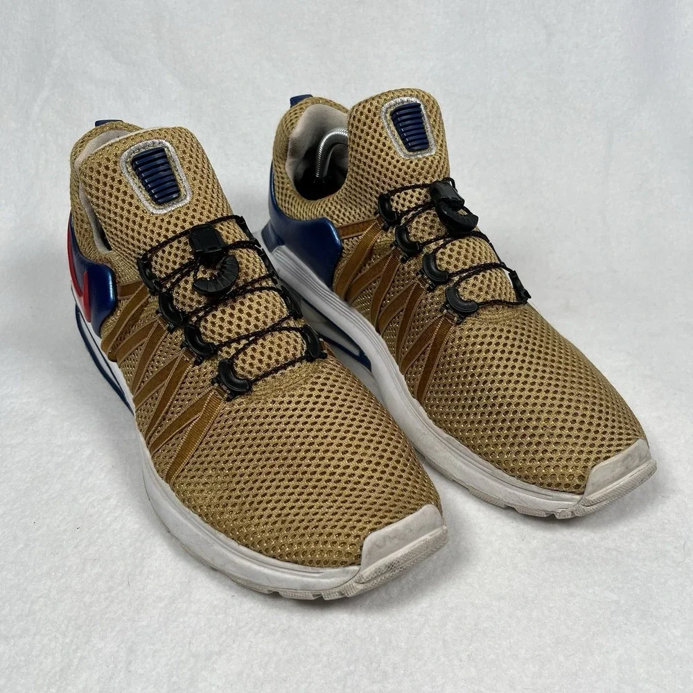 Nike‎ Shox Gravity Mens AR1999-700 Metallic Gold Red Blue USA Olympic Shoes 11
